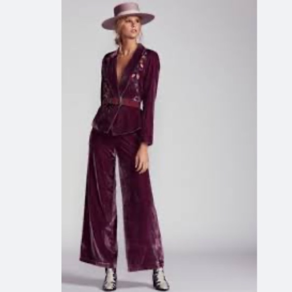 Free People Perfect Illusion Velvet Suit $450